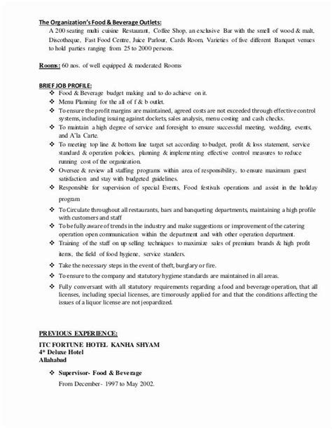 You maybe are aware that any food attendant job will come with other duties and to help you out we created some of the responsibilities of food and beverage attendants we found during our career Food and Beverage Manager Resume Best Of Resume for Food ...