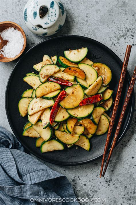 Chinese Zucchini Stir Fry Omnivores Cookbook