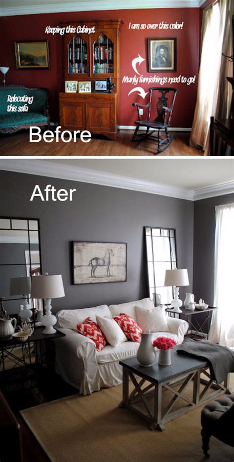 Before And After Great Living Room Renovation Ideas Hative
