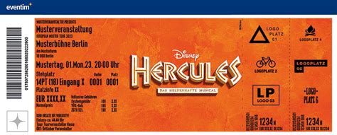 Tickets Für Disneys Hercules In Hamburg Am 30042024 1830 Stage Theater Neue Flora Hamburg