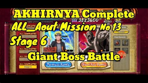 Nxb Nv Complete Aom No 13 Stage 6 Giant Boss Battle Kabuto Sage
