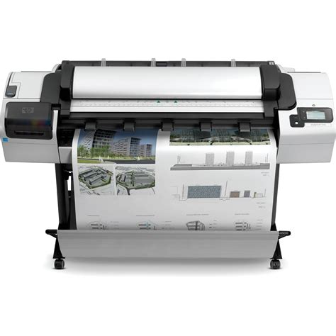 Hp Designjet T2300 44 In 2 Roll Color Wide Format Printer Scanner Abd