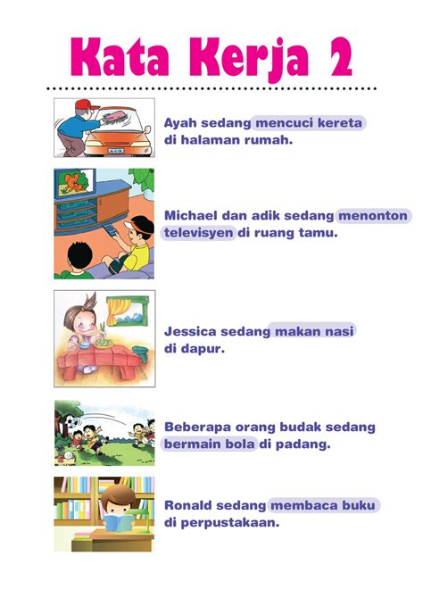 Image result for kata kerja pasif writing pictures preschool activities printable malay language. BAHASA MALAYSIA TAHUN 1: Aktiviti Membaca dan Menulis