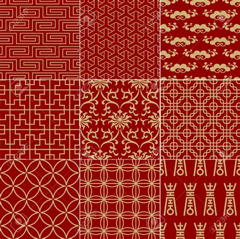 Seamless Traditional Auspicious Chinese Mesh Pattern Chinese Patterns