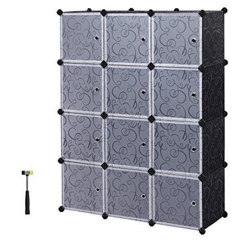 Songmics Cube Storage Organizer 12 Cube Closet Storage Shelves Diy