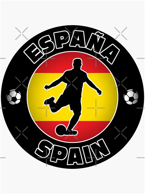 National Soccer Team Spain La Furia Roja Sticker By Ibanvdz Redbubble