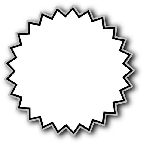 Starburst Outline Baseline Clip Art At Vector Clip Art