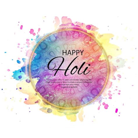 Premium Vector Illustration Of Abstract Colorful Happy Holi Background