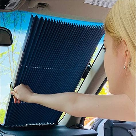 I33t Car Retractable Windshield Cover Retractable Sun