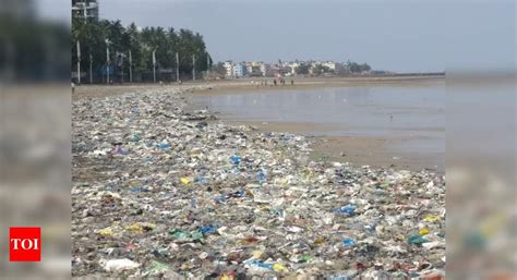 A Walk At Garbage Littered Juhu Beach Times Of India