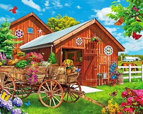 Floral Farm Paint By Numbers Thepaintbynumberscom