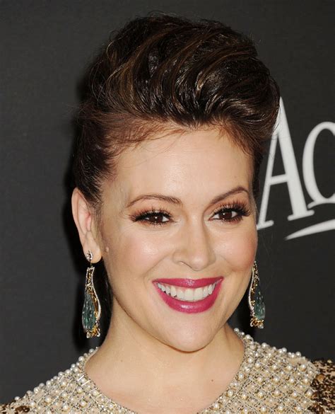 Alyssa Milano At Instyle And Warner Bros Golden Globes Party In Beverly
