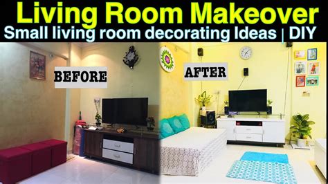 Small Living Room Decoration Ideas Diy Makeover Part 1 Youtube