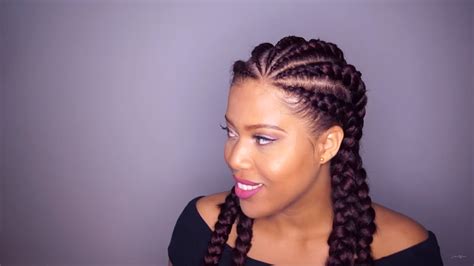 Desiring a glamorous hairstyle to match the beautiful woman you are? Don't Know What To Do With Your Hair: Check Out This Trendy Ghana Braided Hairstyle - Black ...