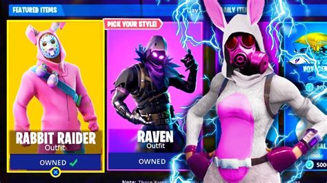 New Easter Skins In Fortnite Raven Rabbit Raider And More Fortnite