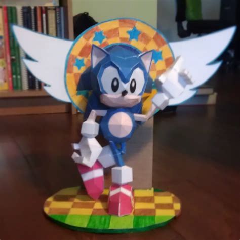 Classic Sonic Papercraft By Mess Anime Artist On Deviantart