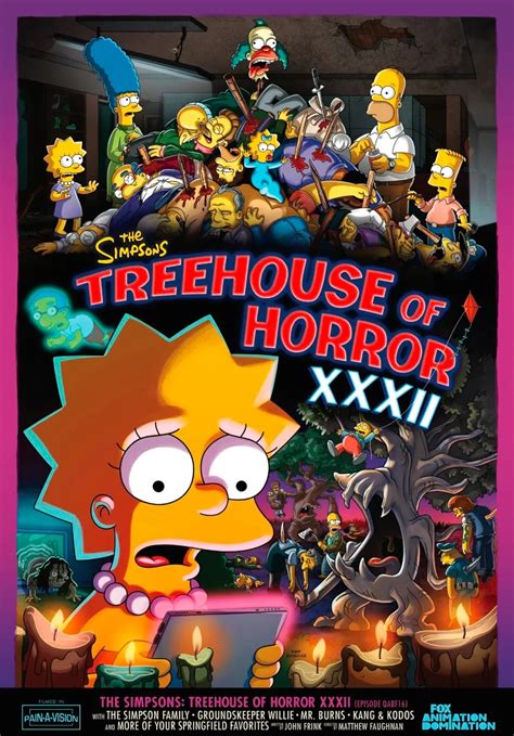 The Horrors Of Halloween What S On Tonight The Simpsons Treehouse Of Horror Xxxii