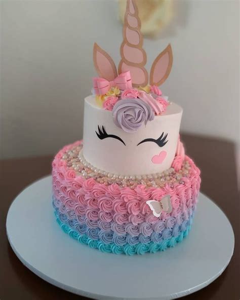 Festa Unicórnio Bolos Decorados E Dicas Unicorn Birthday Cake