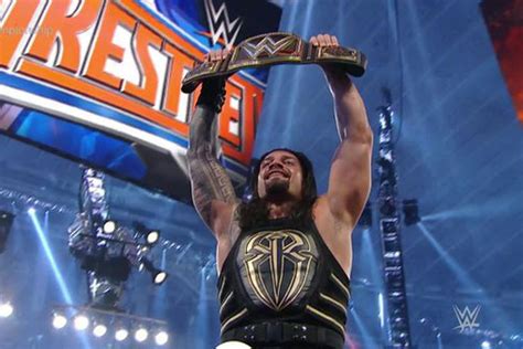 Wrestlemania 32 Results Roman Reigns Wins The Wwe World Heavyweight Title From Triple H