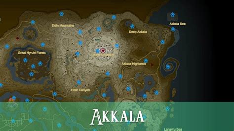 Todos Los Santuarios De Akkala En Zelda Tears Of The Kingdom