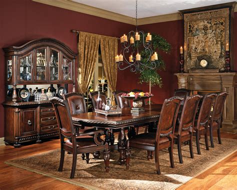 Each piece is made from metal with engineered wood surface details. Rustic Dining Room Set