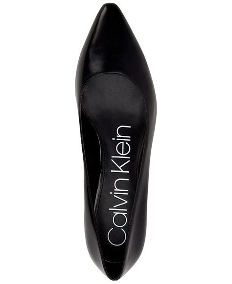 Calvin Klein Womens Nita Block Heel Pumps And Reviews Heels And Pumps