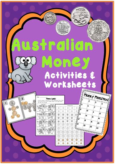 Kindergarten Money Worksheets Australia Australian Money Worksheets