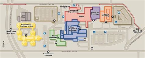 Hospital Campus Map Campus Map Illustrated Map Sibley