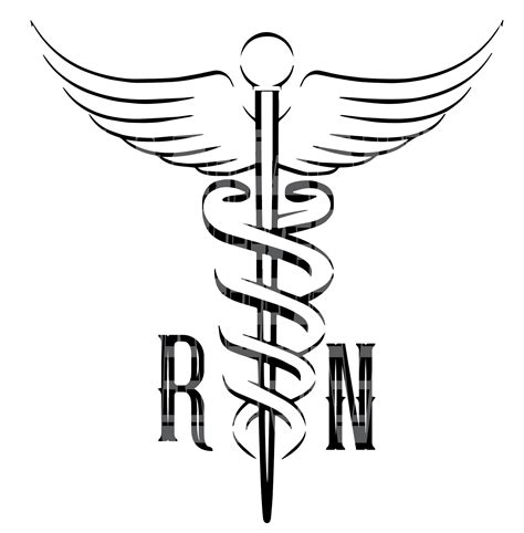 Registered Nurse Logo Symbol Rn Svg File Etsy