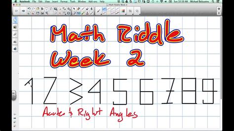 Math Riddle Week 2 With Answer Youtube