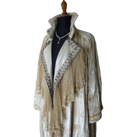 Chestnut Coat, Edwardian Coat, Antique Cloak, Antique Overcoat, Antique Jacket, ca. 1905 ...