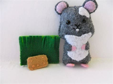 Felt Mini Hamster Travel Wee Pocket Pal By Noialand Etsy