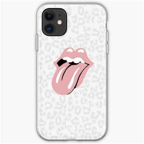 Cheetah Print N Pink Tongue Iphone Case And Cover By Makennaesthetics