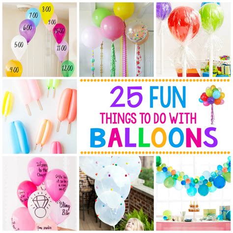25 Fun Things To Do With Balloons Fun Squared