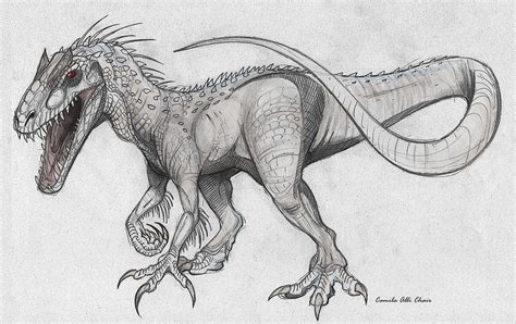 Indominus Rex By Iguana Teteia On Deviantart Dinosaur Drawing Indominus Rex Dinosaur Art