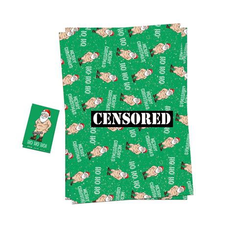 Rude Christmas Wrapping Paper Funny Christmas Wrapping Paper Etsy Uk