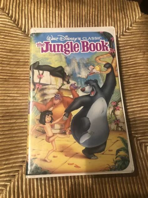 Rare The Jungle Book Black Diamond Vhs 1991 Walt Disney Classic 25000