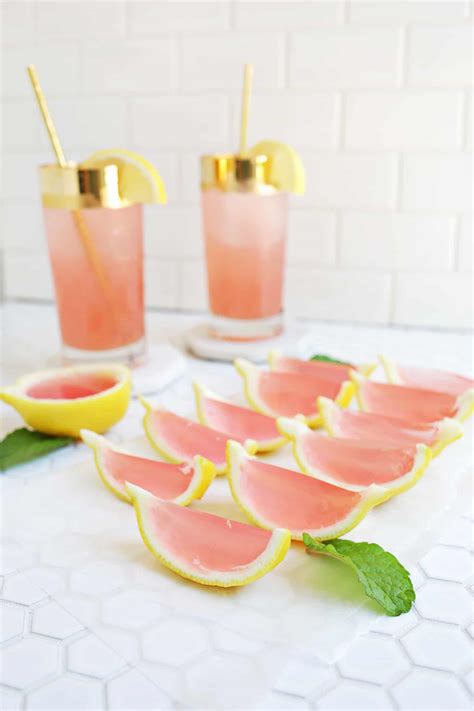 Pink Lemonade Jello Shots A Beautiful Mess