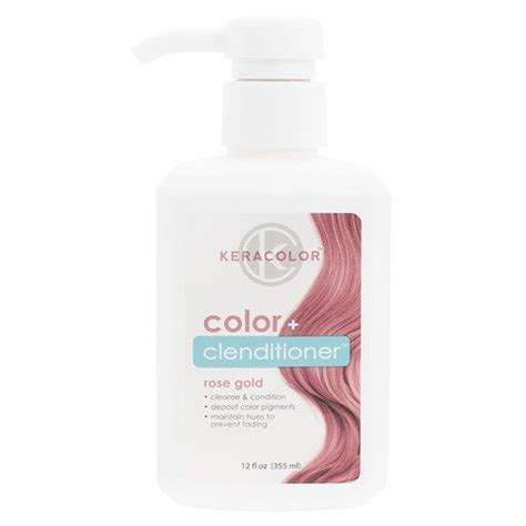 This is a super affordable way to get rose gold or. Keracolor Color Clenditioner Colour Shampoo Rose Gold | Color shampoo, Hair color shampoo, Pink ...