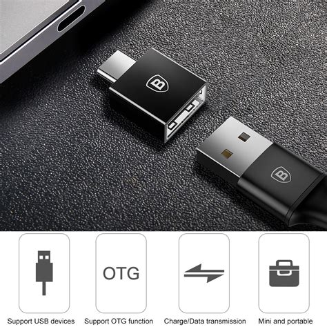 Baseus Micro USB Female To Type C Male Adapter Converter Price In