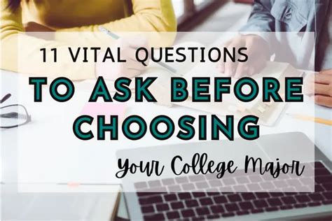 Vital Questions To Ask Before Choosing Your College Major Simple Babe Plans