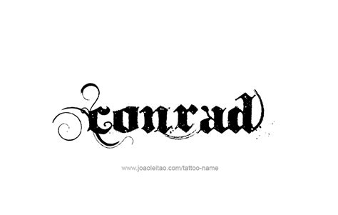 Conrad Name Tattoo Designs