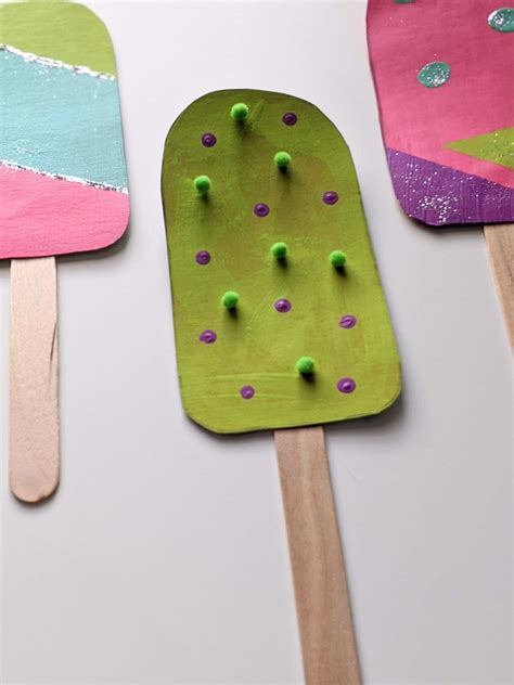 Colorful Cardboard Popsicle Craft For Kids Crafting A Fun Life