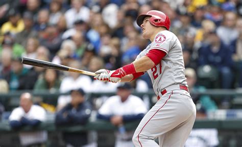 Mike Trout Hits Home Run In His First At Bat Of The Season For The Win