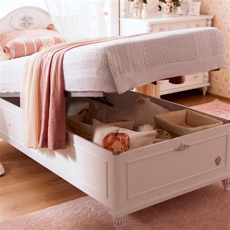 Kids Bed With Storage Girls White Bedroom Furniture