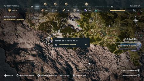 Soluce Assassin S Creed Odyssey Carte Et Emplacements Des Tombeaux