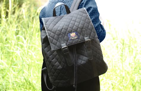 Black Quilted Backpack Quilted Backpack Leather Backpack Black Quilt