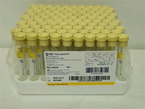 Tubos Para Obtención De Plasma Rico En Plaquetas De 85 Ml Curso