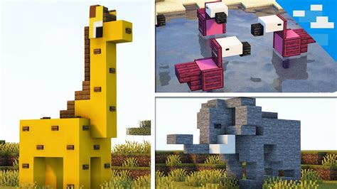 Minecraft Zoo Animal Build Hacks 10 Ideas Youtube