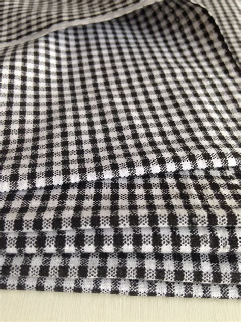 Gingham check, gingham fabric, black and white, black gingham fabric ...